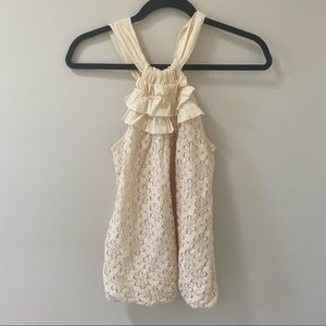 Ella Moss (Nordstrom) Cream and White Lace Tank